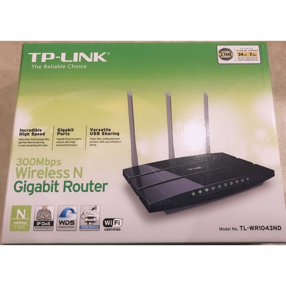 TL-WR1043ND 300Mbps Wireless N Gigabit Router - Picture 1 of 4